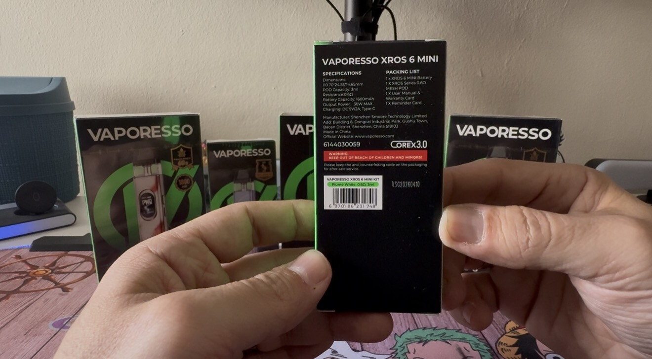 Кликните для увеличения изображения Vaporesso Xros 6 Mini, изображение 2